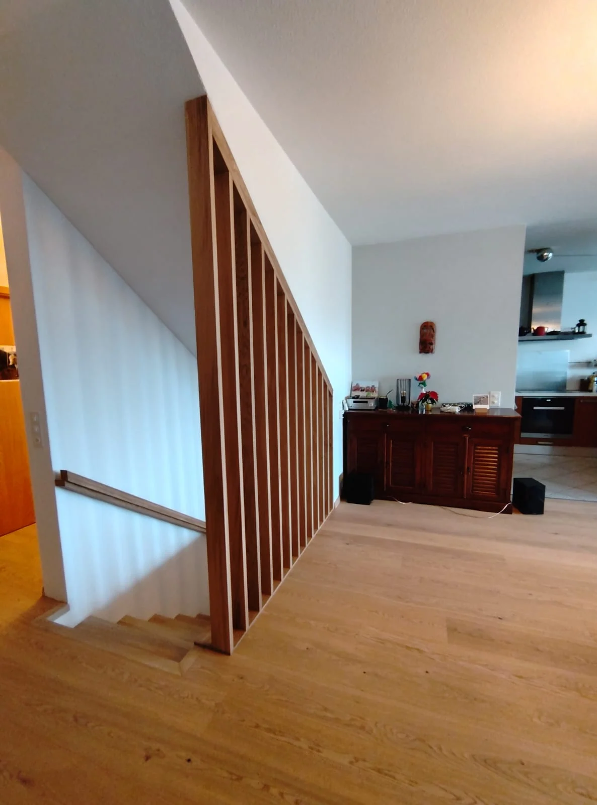 Onex - Lumière sur l'escalier — réalisation de l’Atelier des Rocailles