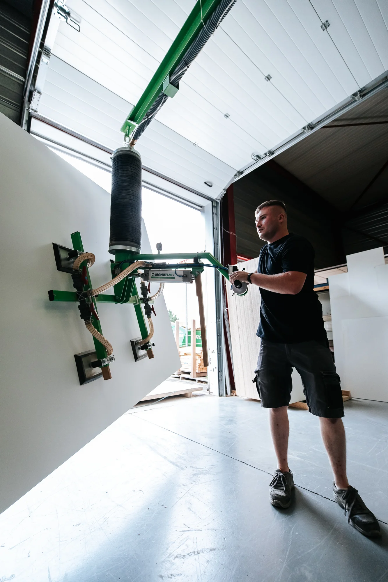 L’atelier et l’équipe — réalisation de l’Atelier des Rocailles