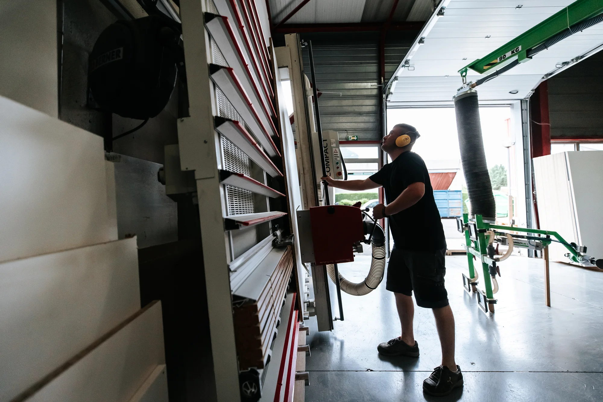 L’atelier et l’équipe — réalisation de l’Atelier des Rocailles