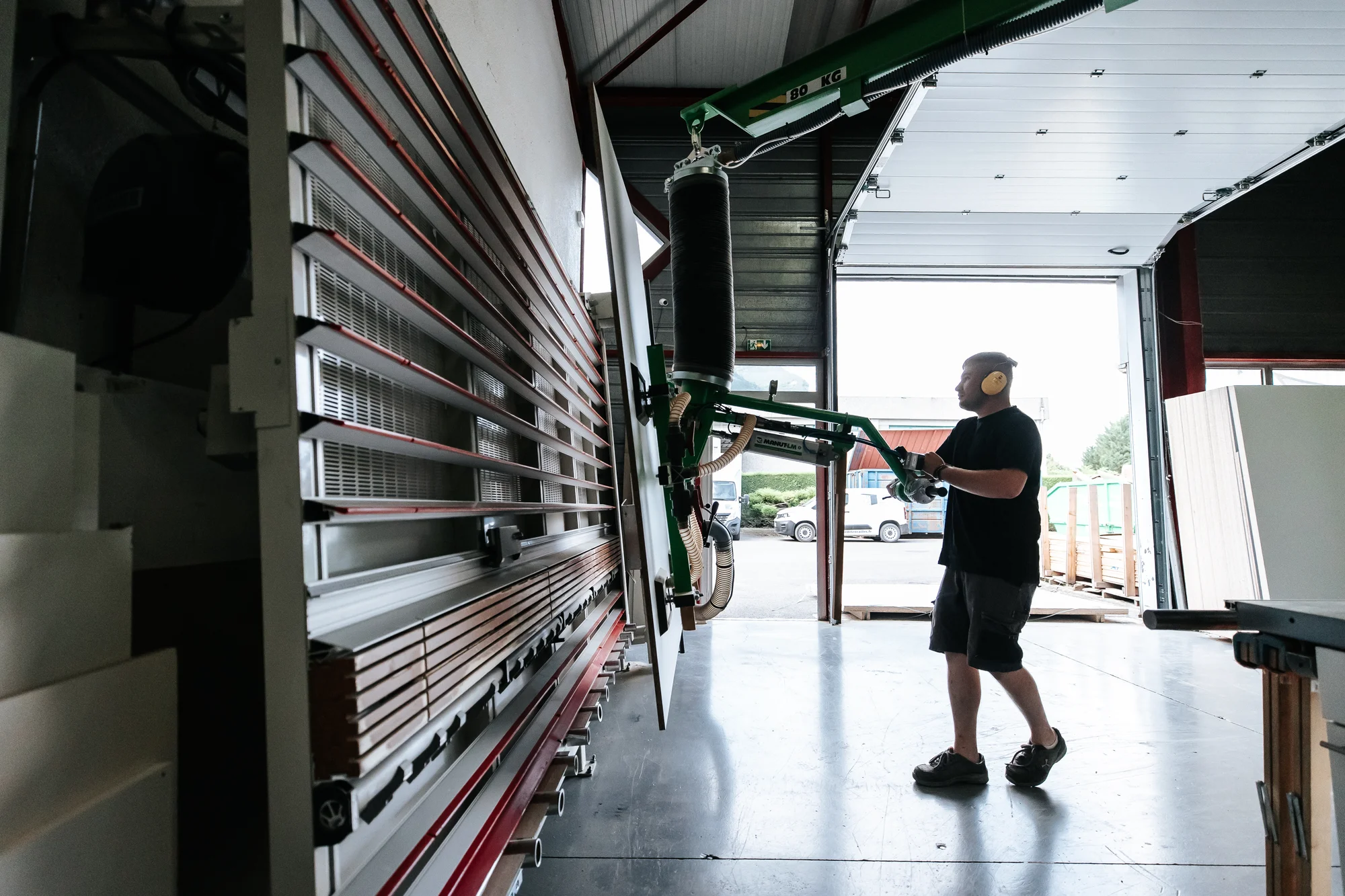 L’atelier et l’équipe — réalisation de l’Atelier des Rocailles