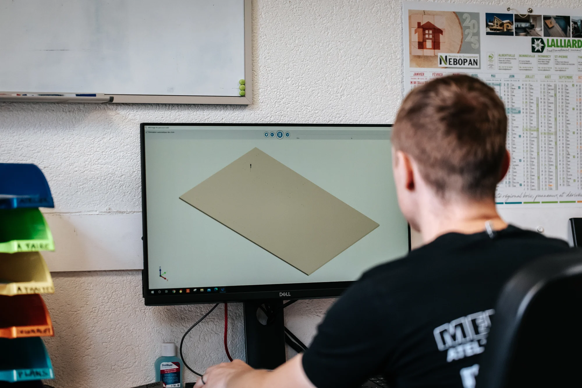 L’atelier et l’équipe — réalisation de l’Atelier des Rocailles