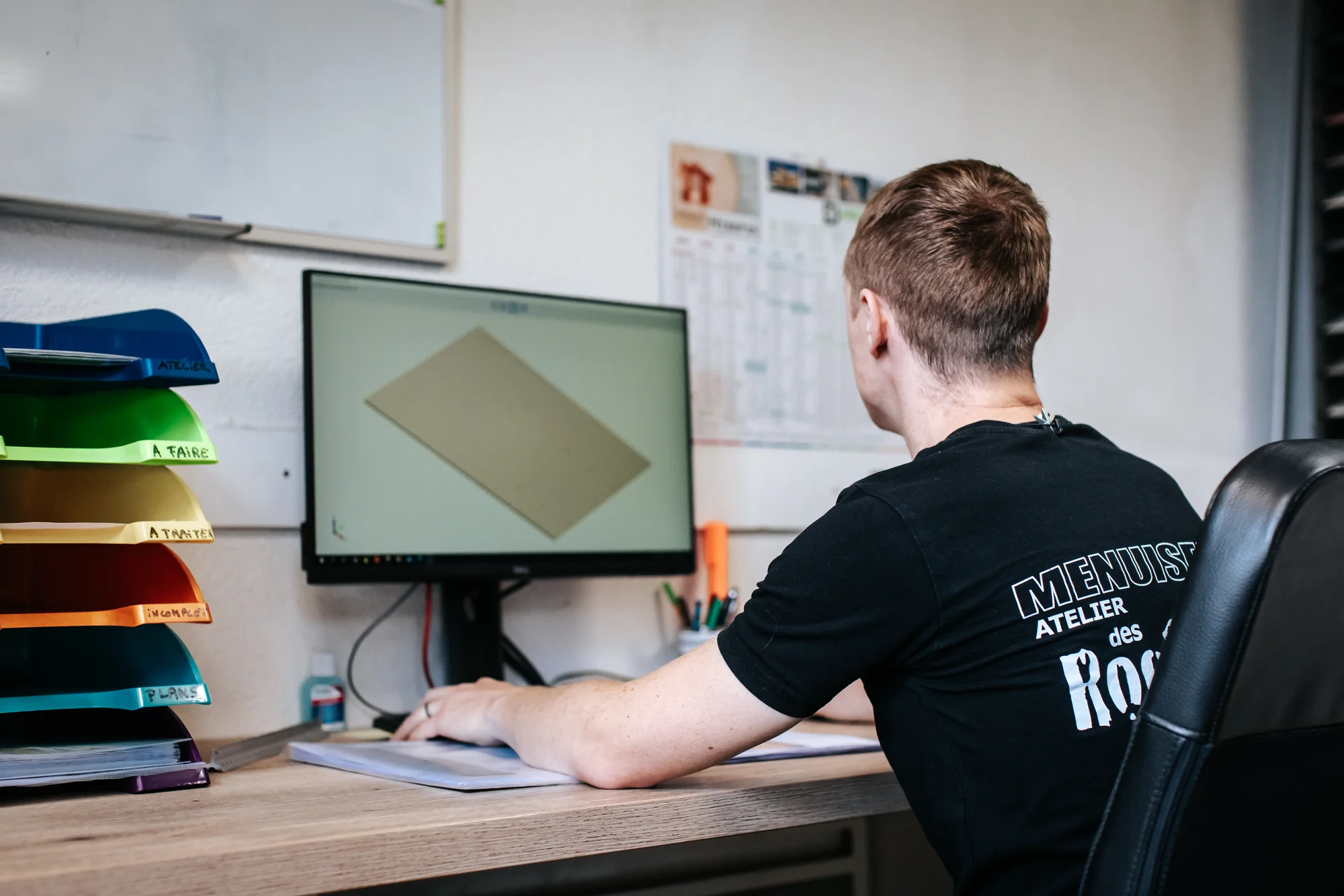 L’atelier et l’équipe — réalisation de l’Atelier des Rocailles