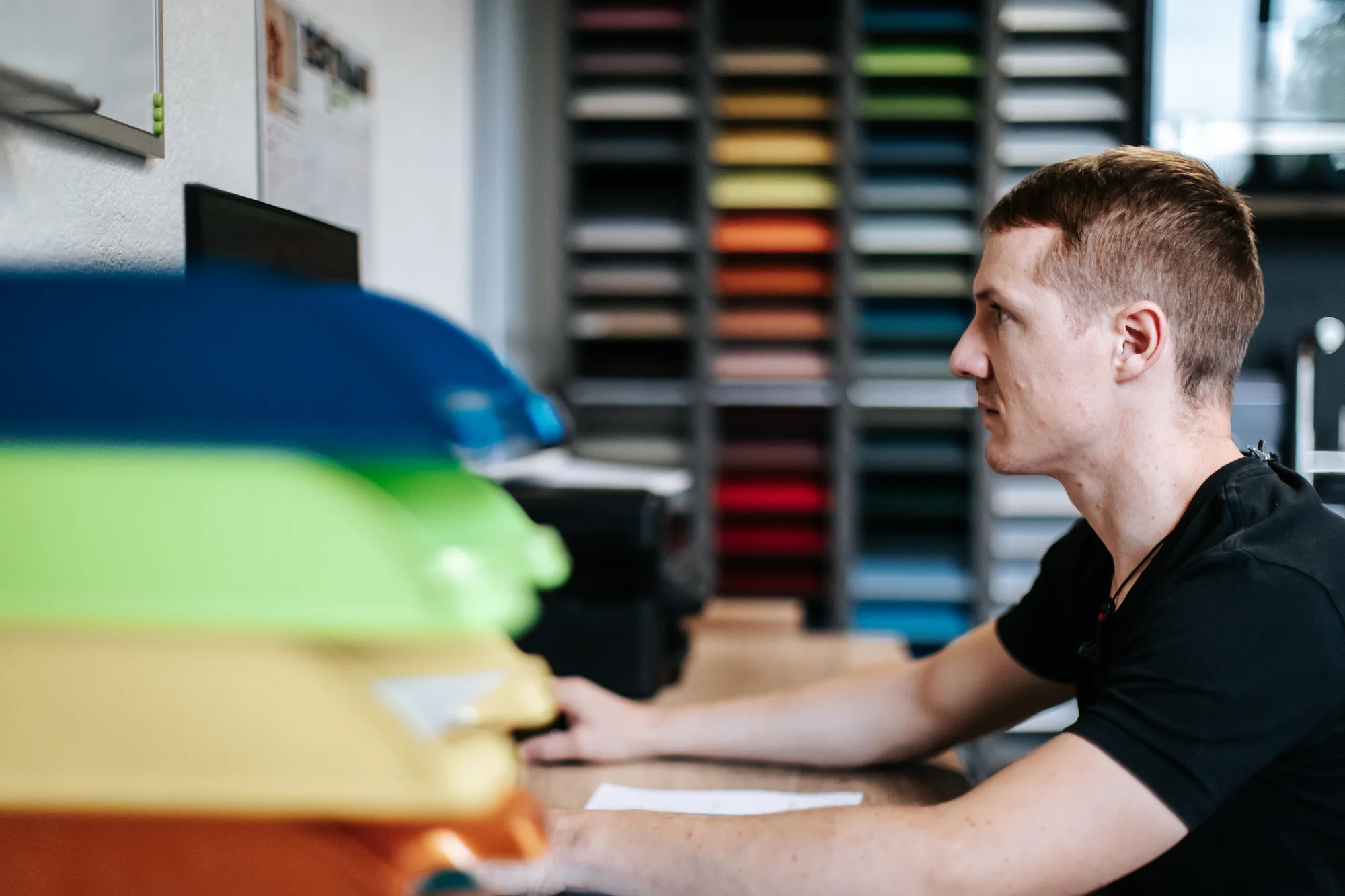 L’atelier et l’équipe — réalisation de l’Atelier des Rocailles