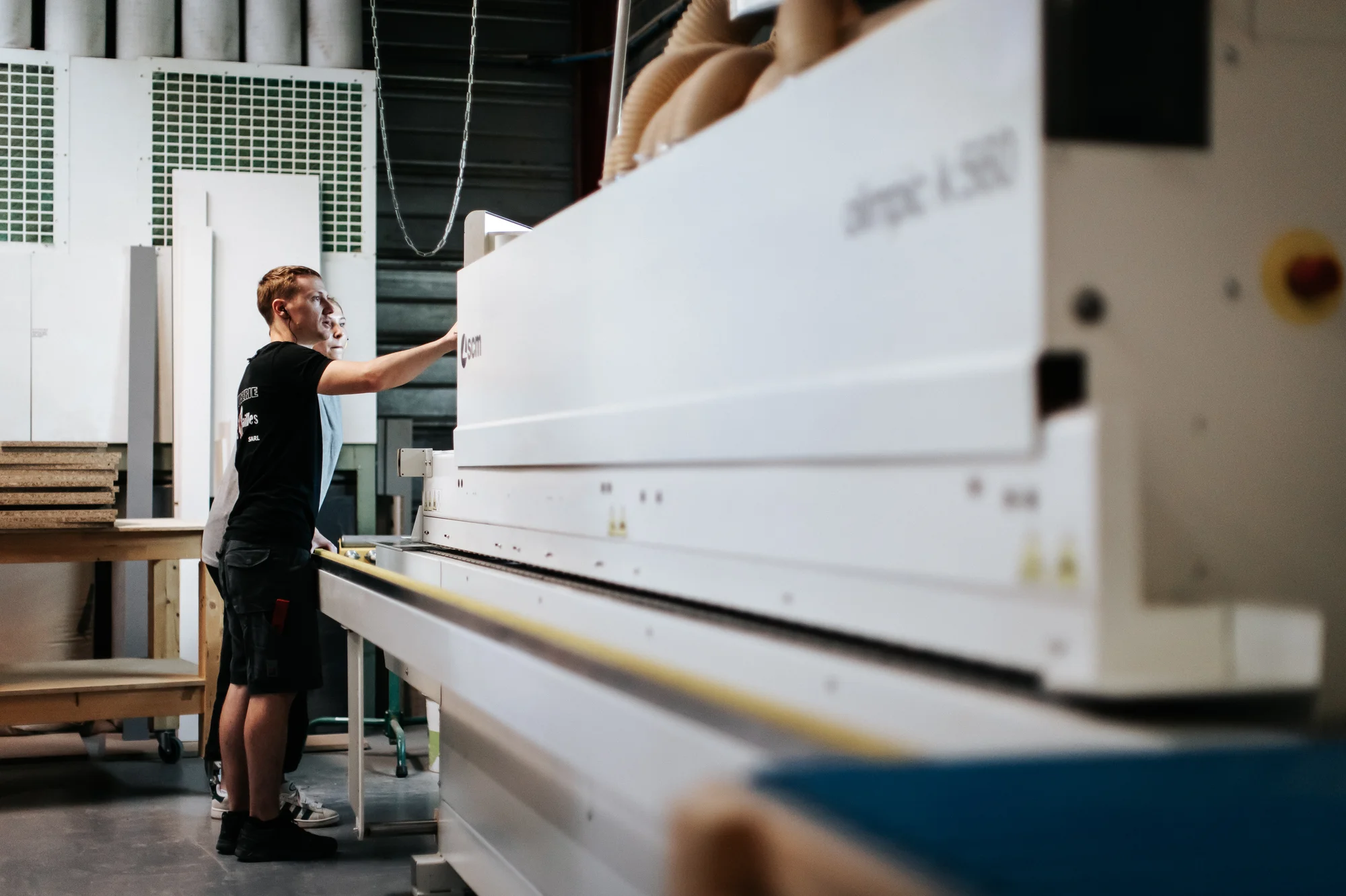 L’atelier et l’équipe — réalisation de l’Atelier des Rocailles