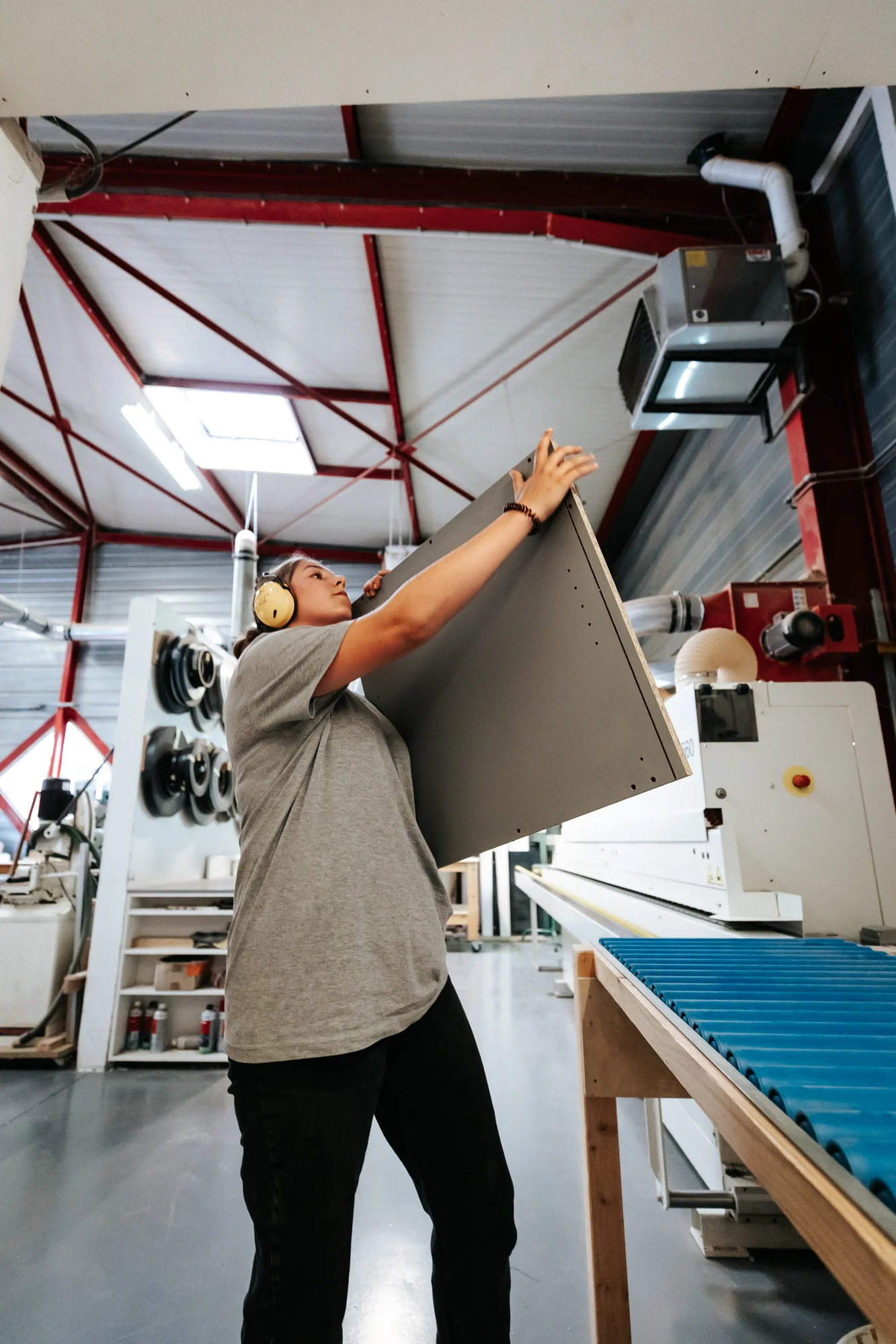 L’atelier et l’équipe — réalisation de l’Atelier des Rocailles