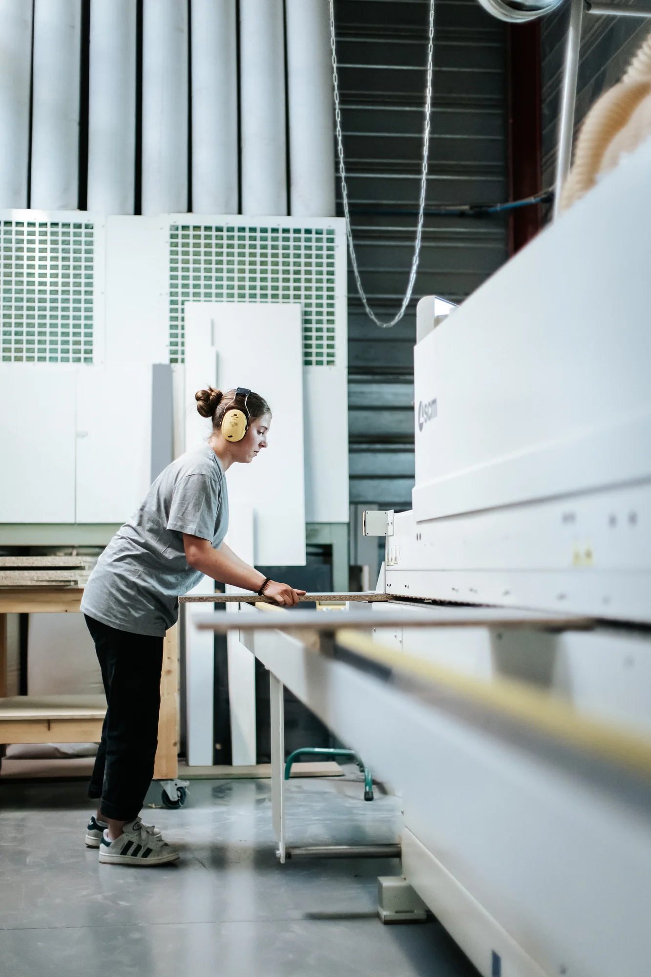 L’atelier et l’équipe — réalisation de l’Atelier des Rocailles