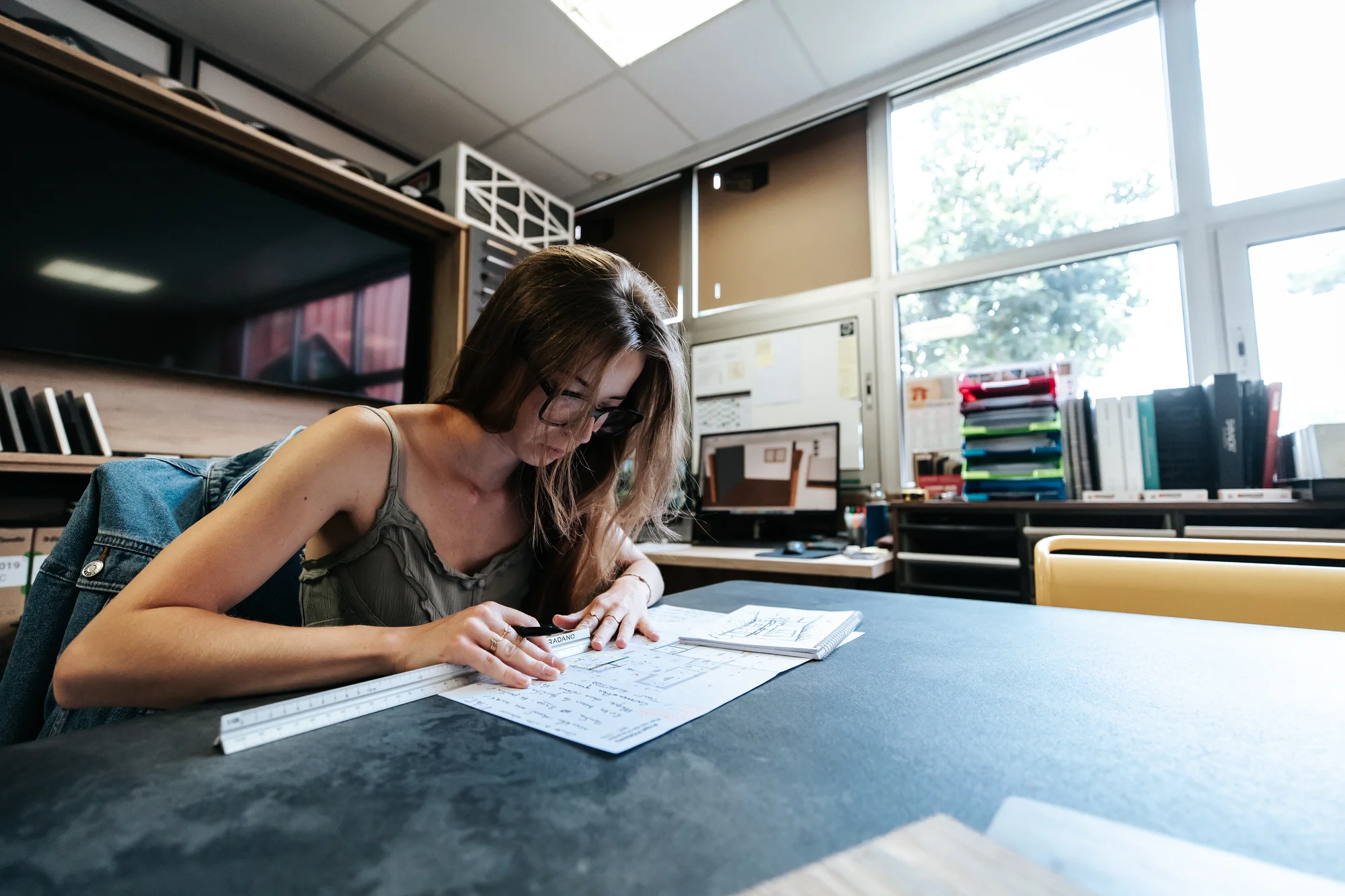 L’atelier et l’équipe — réalisation de l’Atelier des Rocailles