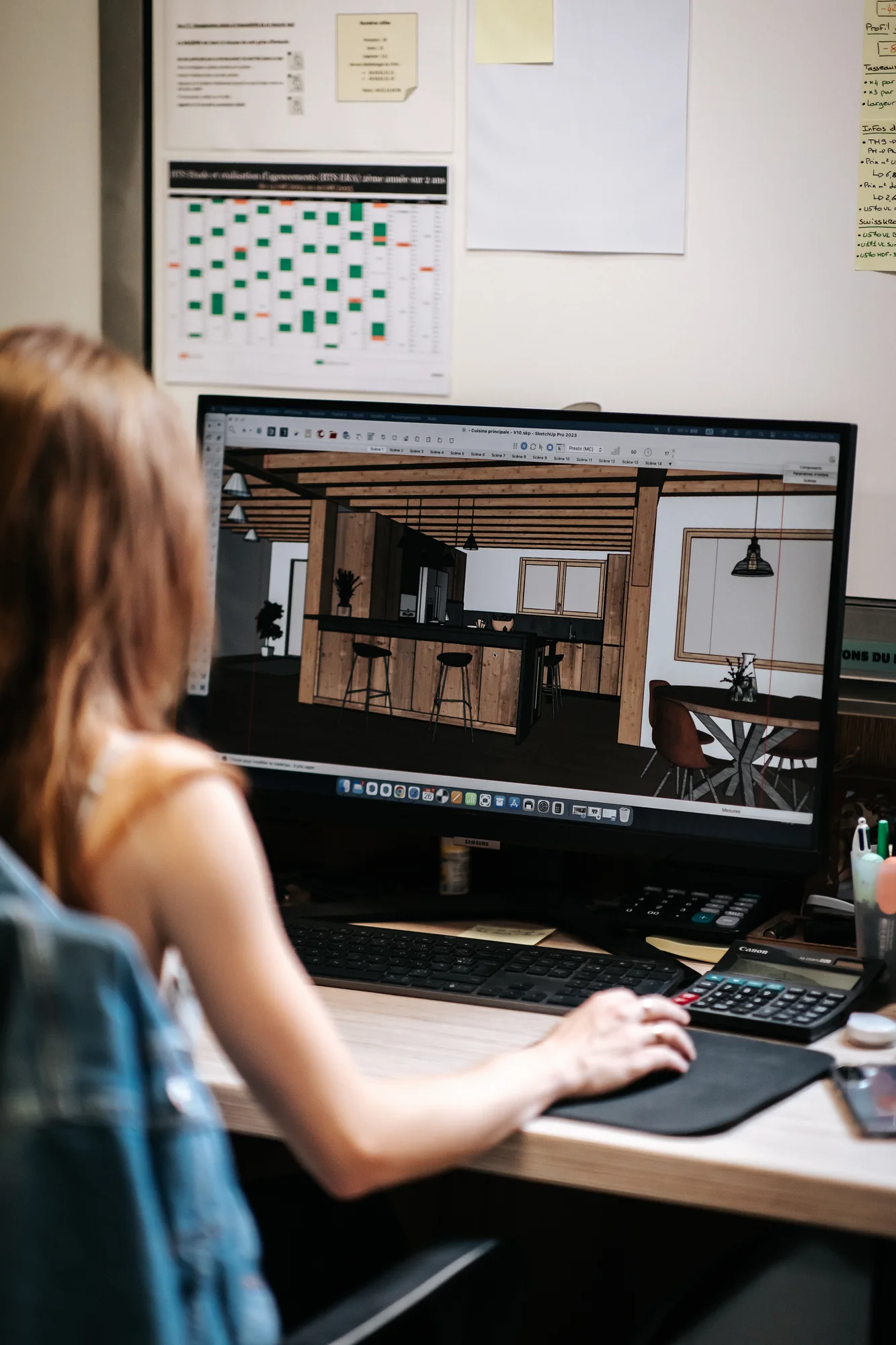 L’atelier et l’équipe — réalisation de l’Atelier des Rocailles