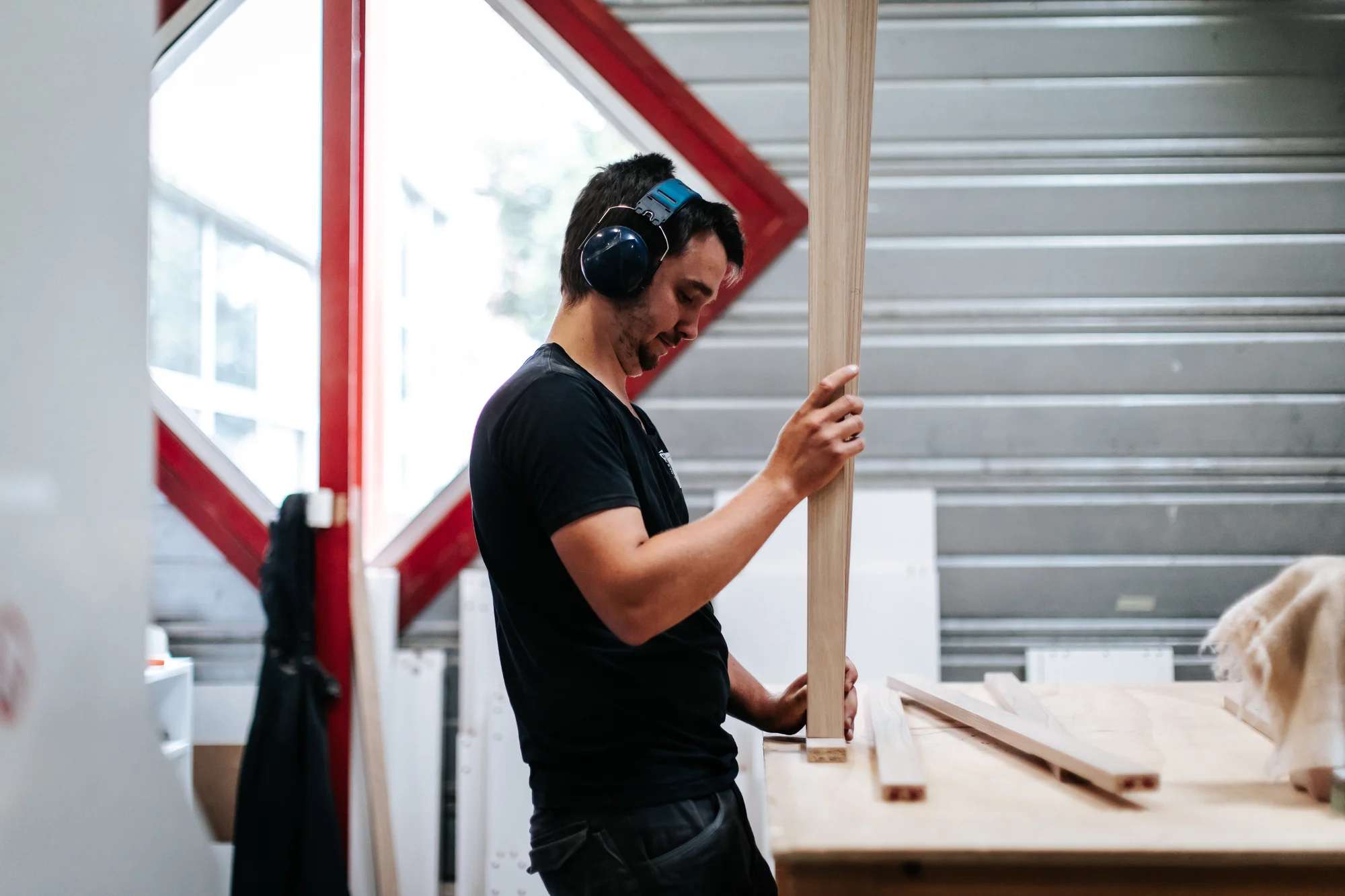 L’atelier et l’équipe — réalisation de l’Atelier des Rocailles