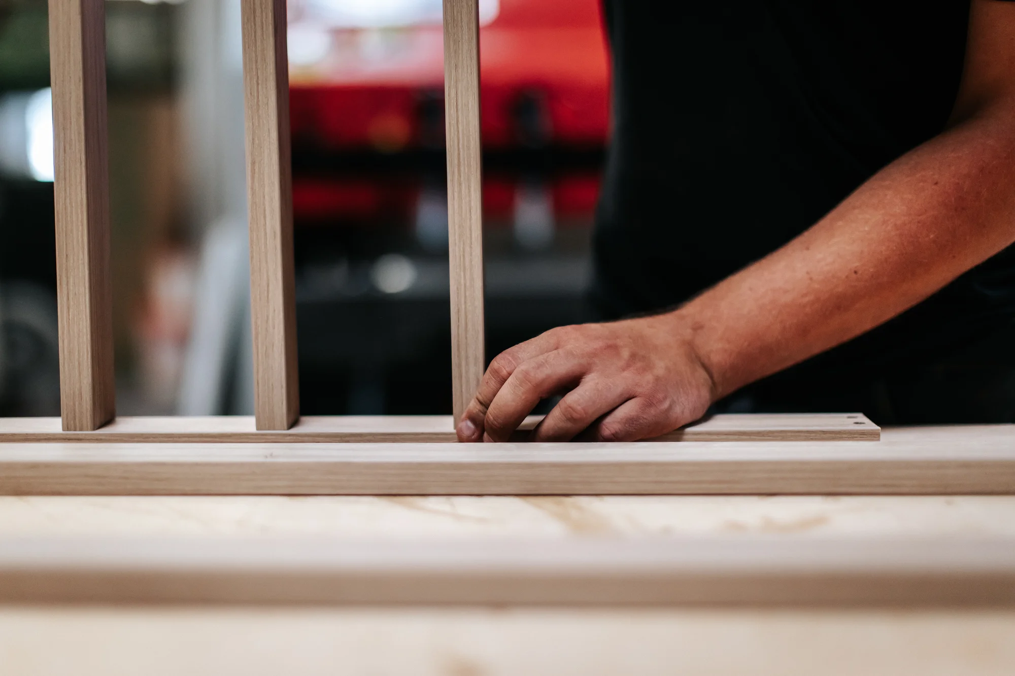 L’atelier et l’équipe — réalisation de l’Atelier des Rocailles