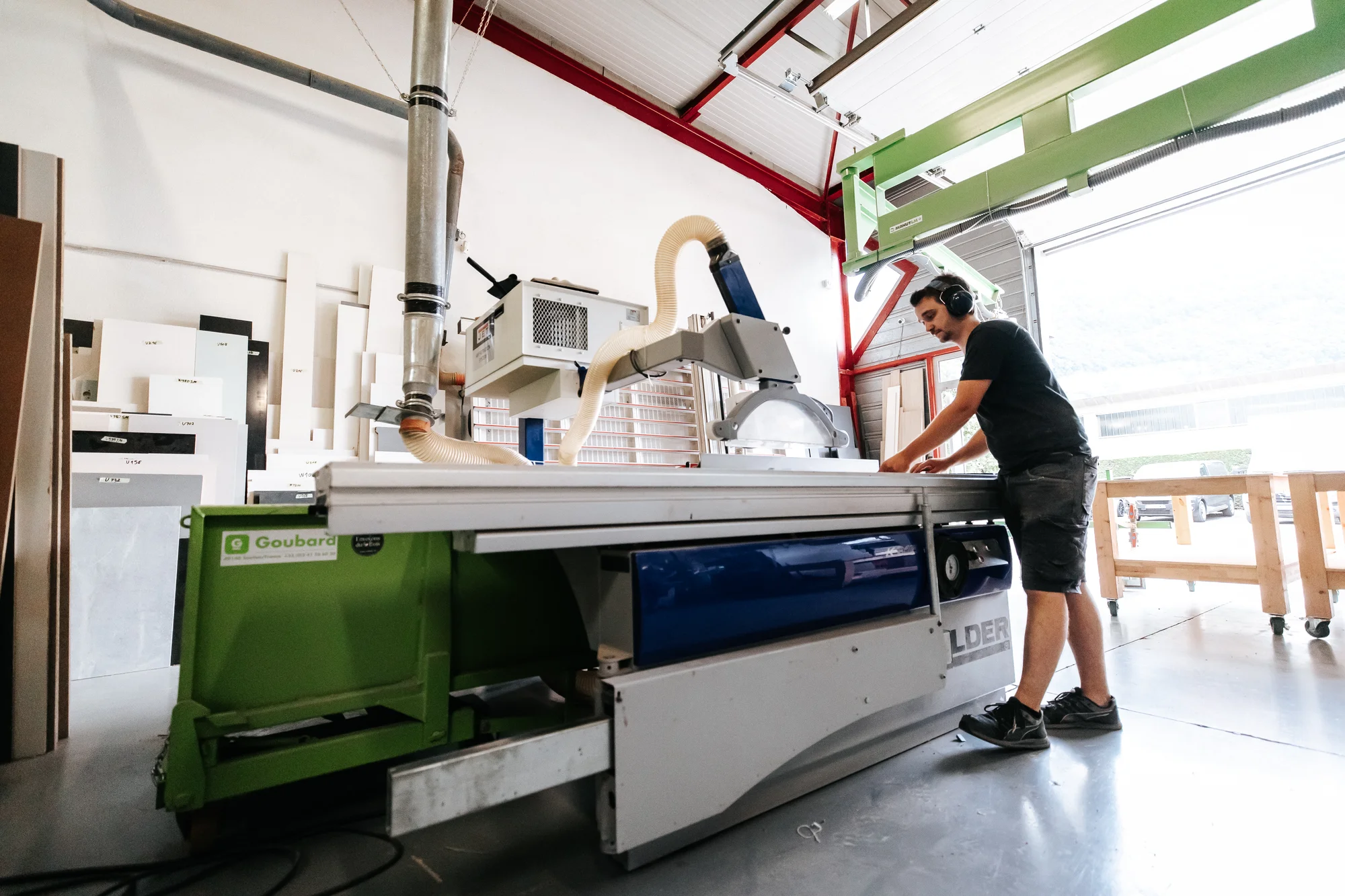 L’atelier et l’équipe — réalisation de l’Atelier des Rocailles