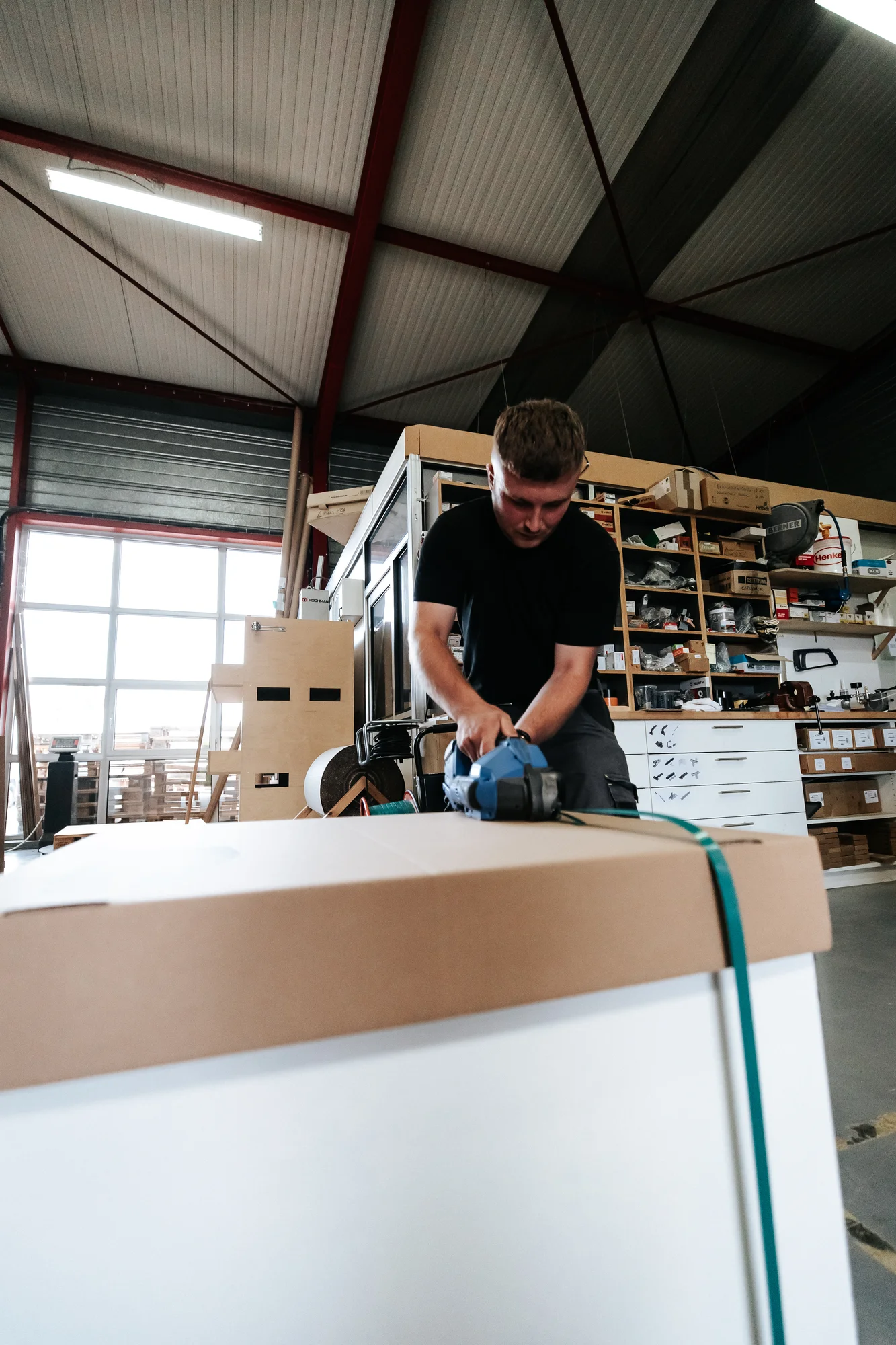 L’atelier et l’équipe — réalisation de l’Atelier des Rocailles