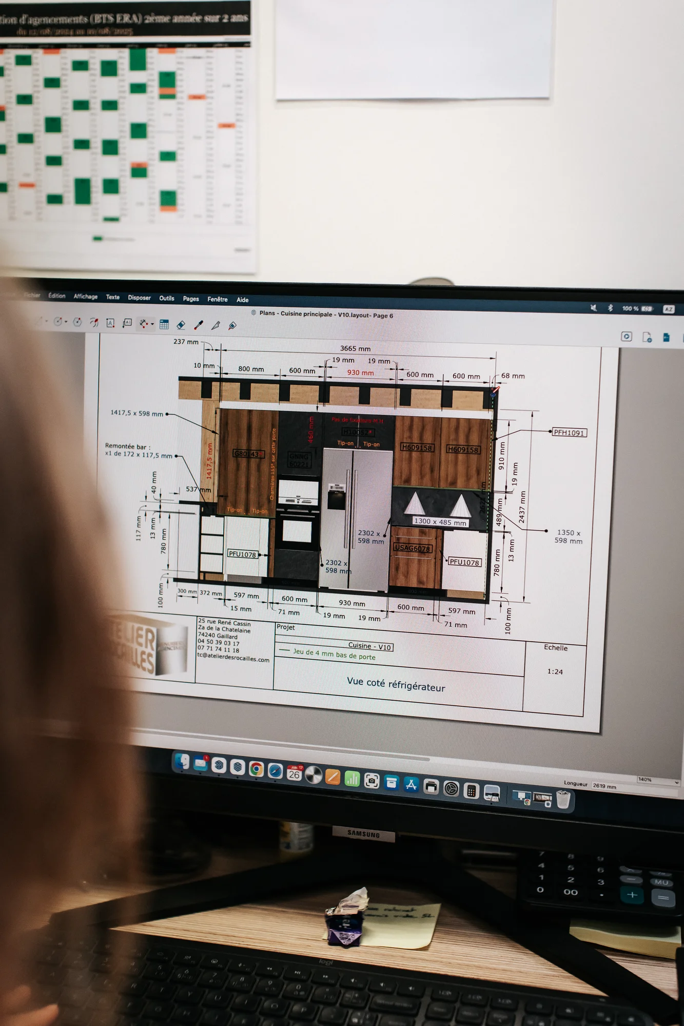 L’atelier et l’équipe — réalisation de l’Atelier des Rocailles
